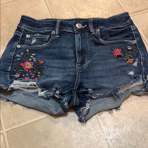 American Eagle Outfitters Pants - 4/$20 AE embroidered jean shorts